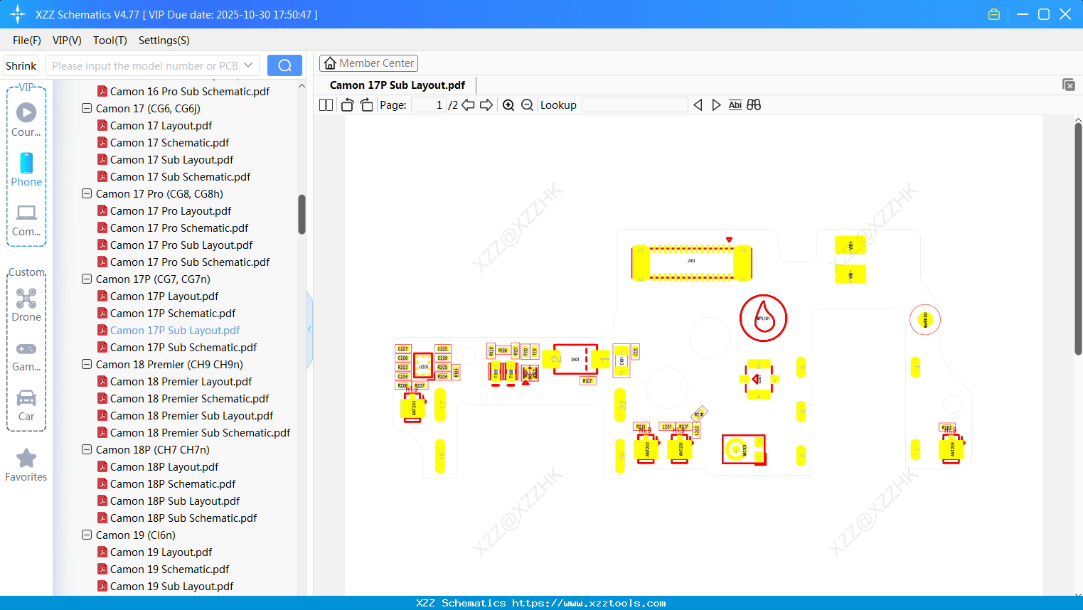 Tecno Camon 17P Sub Layout